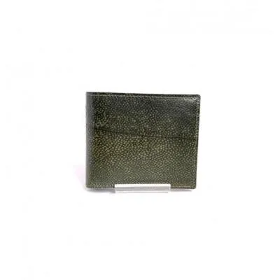 ふるさと納税 高知市 【Sea Green】Ocean Leather 二つ折り財布【ブリ】【BX071-04】