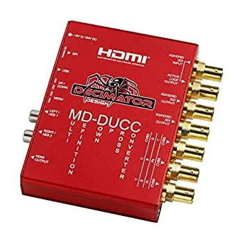 【中古】 デシメータ MD-DUCC マルチデフィニトン ダウンアップ クロス コンバーター SDI - SDI HDMI アナログビデオ 2X AES EBU 2X アナログ