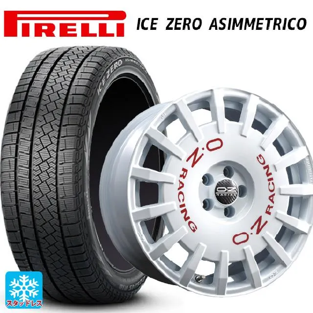 送料無料 スタッドレスタイヤホイールセット 215/50R18 92H ピレリ アイスゼロ アシンメトリコ 正規品 # オーゼット レーシング ラリー