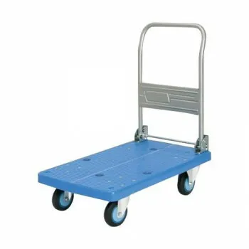 プラスチックテーブル台車 ハンドル折りたたみ式 最大積載量250kg PLA250Y-DX [ラッピング不可][代引不可][同梱不可]