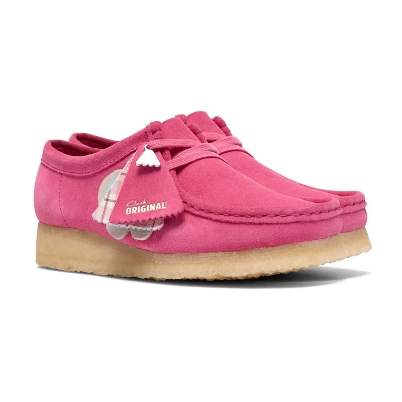 Clarks クラークス Wallabee. Pink Interest スニーカー 26186511