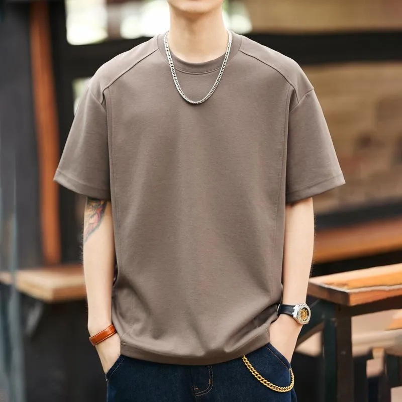 レトロ メンズ 半袖 Tシャツ ゆったり 大きいサイズ カジュアル クルーネック ハーフ スリーブ Tシャツ