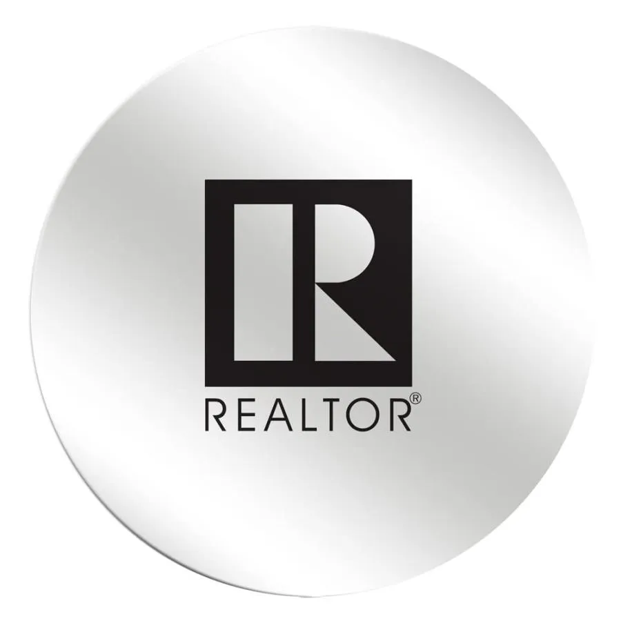 【並行輸入品】Real Estate 6インチ 円形磁気自動車エンブレム (Rロゴ   クロム) Real Estate 6 inch Roun