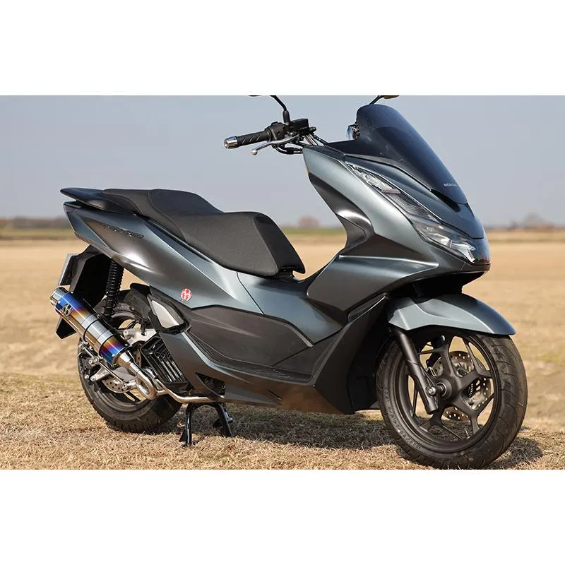 SP TADAO SP忠男マフラー 2023~PCX160 (8BK-KF47) PURESPORT S チタンブルー フルエキ PC1-GE-84
