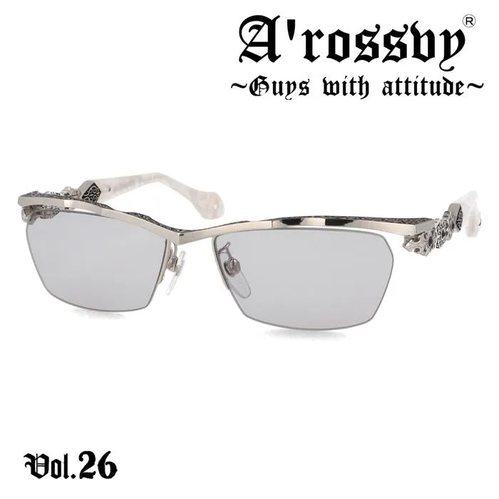 A'rossby ロズビー サングラス 209252509 57mm ロズヴィ 日本製 2026 Vol.26 チタン 925Silver 限定生産 シリアルナンバー