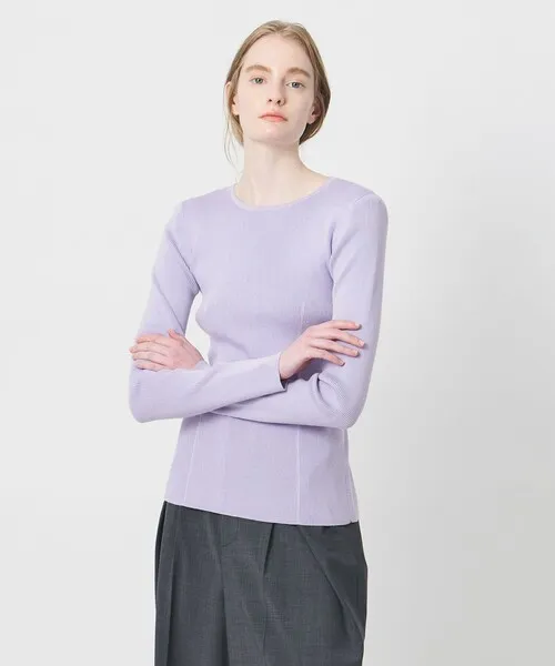 ニット セーター 「AEWEN MATOPH」コットンカシミヤミックス ショルダーパッドニット レディース