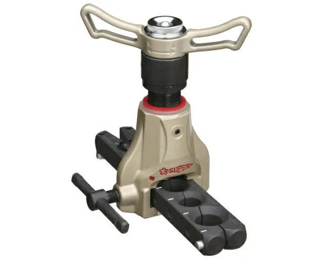 【ポイント5倍】【直送品】 スーパーツール フレアリングツールセット(偏芯式)ラチェット型、新冷媒・新規格対応 TF456WGH