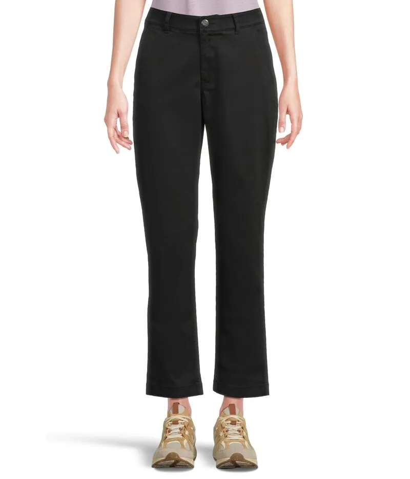エルエルビーン レディース ボトムス カジュアルパンツ L.L.Bean Comfort Stretch Pants Mid-Rise Straight-Leg Chino Dark Black ブラック