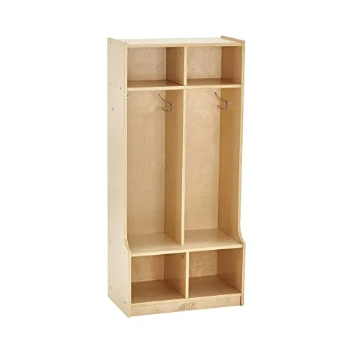 【中古】【未使用・未開封品】ECR4Kids 2 Section Locker with Bench by ECR4Kids [並行輸入品]