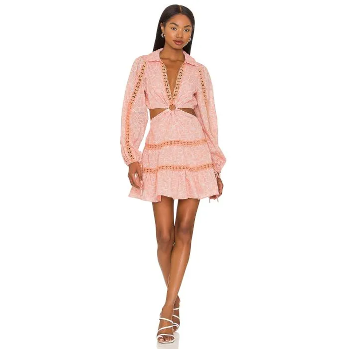 Tularosa 【 Celina Mini Dress Women Peach Whip 】 ドレス レディース