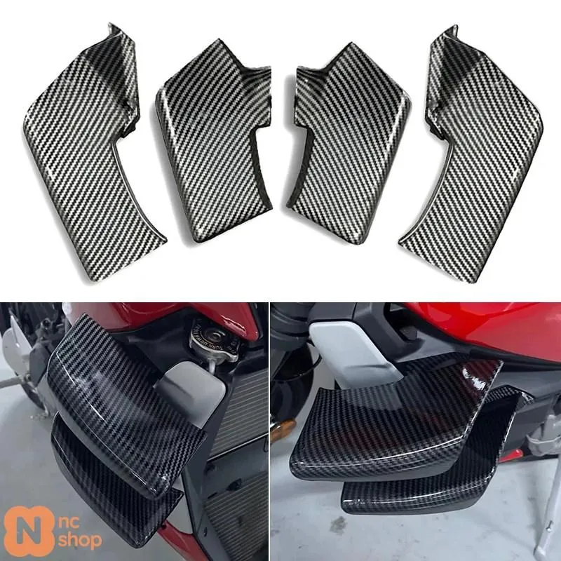 【並行輸入品】 バイク 二輪 ウィングレット エアロダイナミック ウィングキット スプーラー ドゥカティ ストリートファイター V2 V4 V4S V4SP 20-23 ブラック