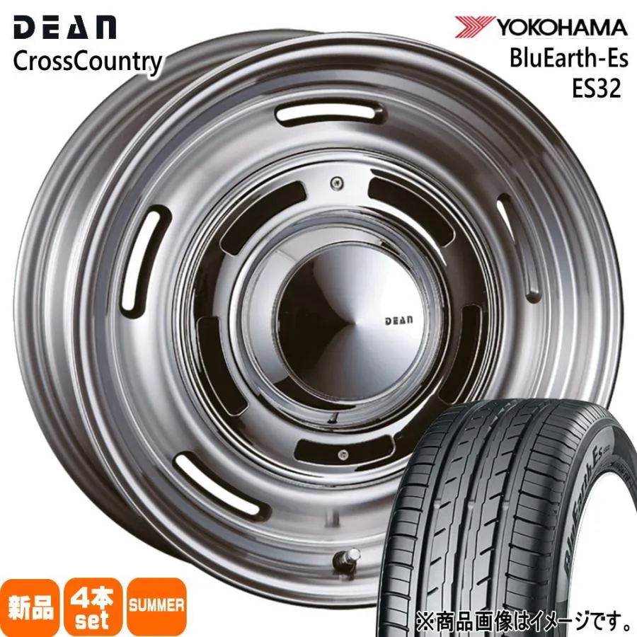 205/55R16 91V ヨコハマ BluEarth-Es ES32 夏用 サマータイヤ DEAN CROSS COUNTRY 日産 E13 オーラ 16インチ
