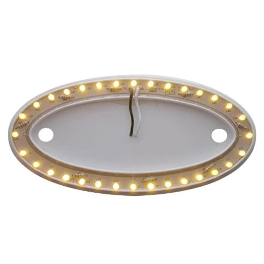 【並行輸入品】United Pacific 38893 1 アンバー 32 LED ラージ ピータービルト エンブレム ライトベース Unite