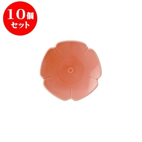 10個セット コトハナ 11小皿 日日草 赤 [直径115x17mm]  飲食店 業務用 カフェ レストラン ホテル シンプル 洋食器 ギフト