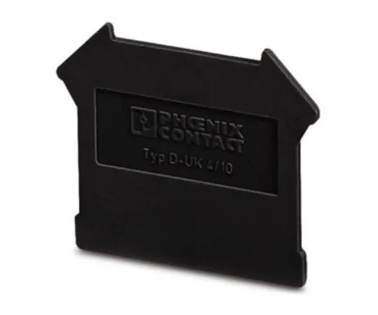 フエニックス・コンタクト DINレール取付用端子アクセサリ エンドカバー D-UK4/10 BKシリーズ 1箱(50個入) 3073911 1箱(50個入)