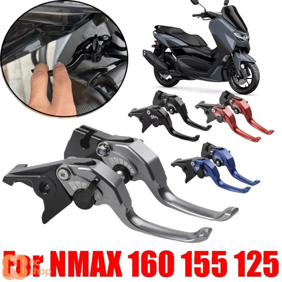 【並行輸入品】ヤマハ NMAX 160 155 125 N-MAX NMAX160 NMAX155 NMAX125 バイク アクセサリー ツーフィンガーブレーキレバー ハンドルショートレバー