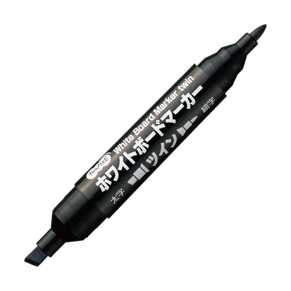 TANOSEE タノシー（大塚商会)  ホワイトボードマーカーツイン 黒 1セット（10本）  【×10セット】  【 セット販売 まとめ買い 割引 オフィス 文房具 文具 業務用 オフィス用品 】  文具 オフィス用品 ペン ボールペン