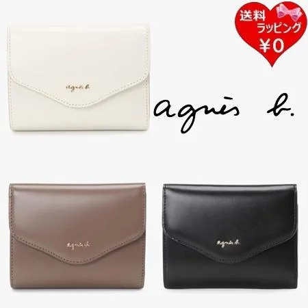 アニエスベー agnes b 財布 折財布 レザー 三つ折り ウォレット ava