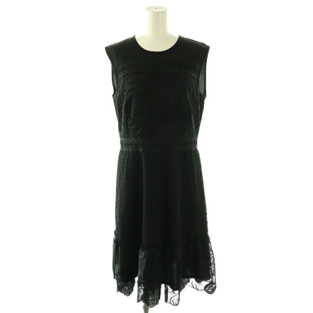 【中古】ヴィヴィアンタム VIVIENNE TAM 近年モデル Pomegranate flower lace ドレス ワンピース 40 黒 /SY ■OS レディース 【ベクトル 古着】 260422