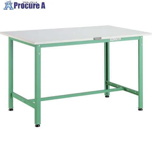 TRUSCO 軽荷重作業台(300kg)AE型 900X750XH740 基本タイプ ヤンググリーン色 AE-0975 YG 1台 ■▼466-6828