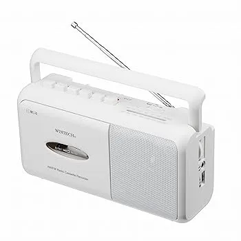 【中古】WINTECH モノラルラジカセ SCT-M110 ホワイト