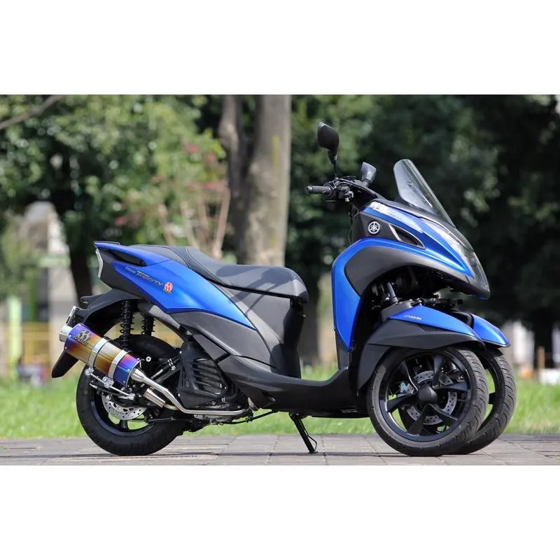 SP忠男 マフラー TR1-PB-04 TRICITY155 2BK-SG37J トリシティ POWER BOX FULL サイレントバージョン チタンブルー フルエキ