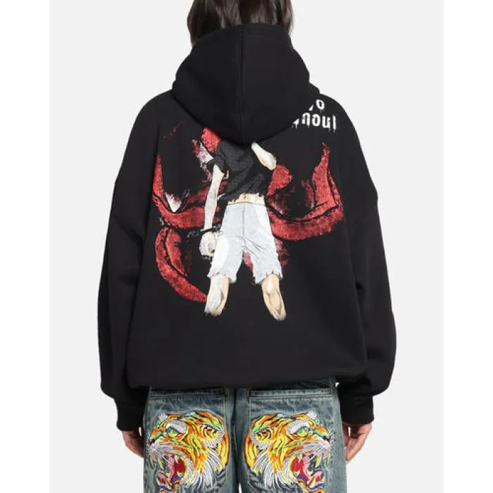 Goat Crew 【 X Tokyo Ghoul Kaneki Premium Hoodie Womens Black 】 Premium プレミアム フーディー パーカー レディース 黒色 ブラック