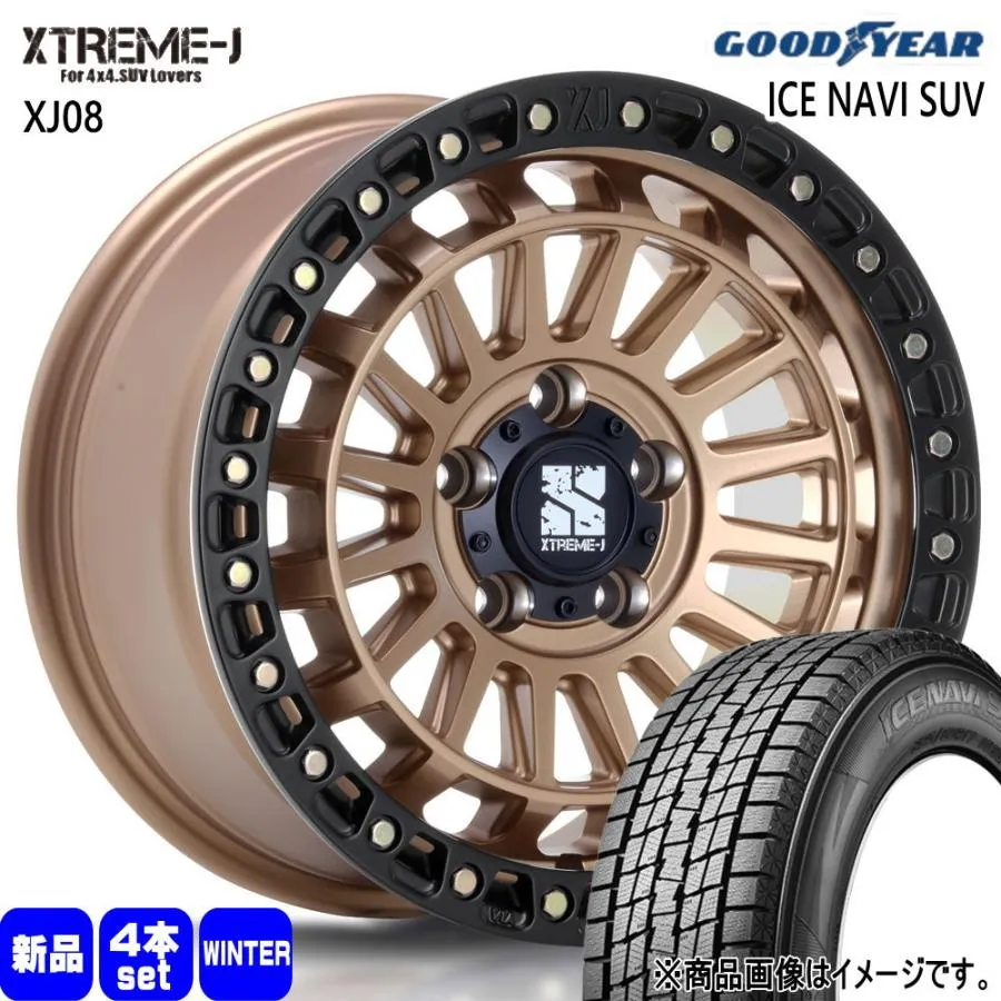 235/70R16 106Q グッドイヤー ICE NAVI SUV 冬用 スタッドレスタイヤ XTREME-J XJ08 RAV4 デリカD5 /カスタムサイズ 16インチ