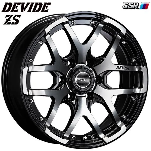 SSR DEVIDE ディバイド ZS 17インチ 8.0J 6H139.7 +20 アッシュブラック アルミホイール単品 4本セット 送料無料