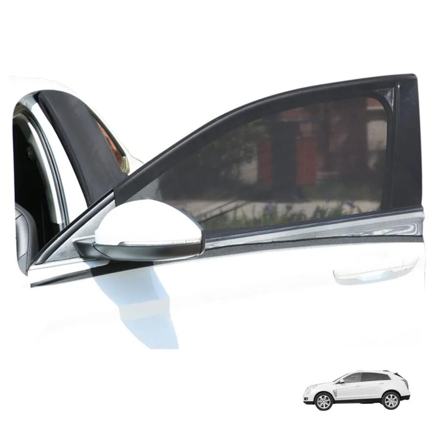 【並行輸入品】Sodcay 2個 SUV フロントウィンドウ サンシェード カーサイドウィンドウ サンシェード UVカット 通気性 メッシュ サ