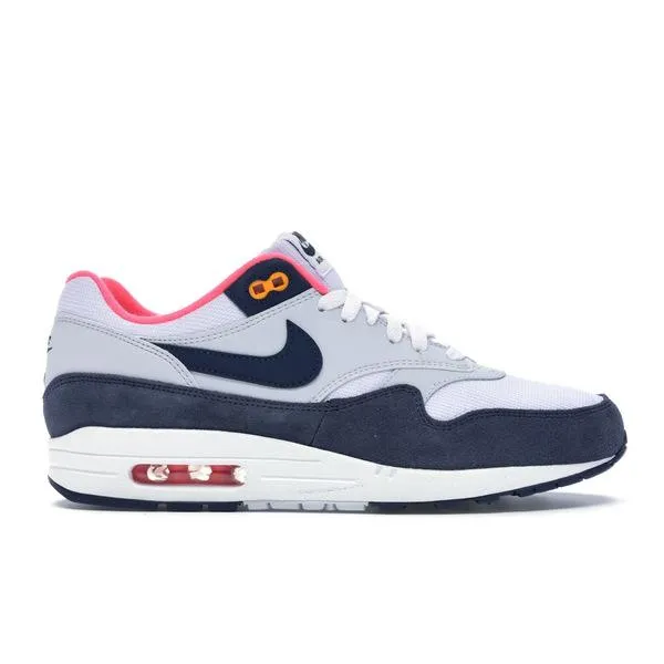 Nike ナイキ レディース スニーカー Nike Air Max 1 Pure Platinum Midnight Navy Racer Pink (Women's) 【サイズ US_7.5(24.5cm) 】