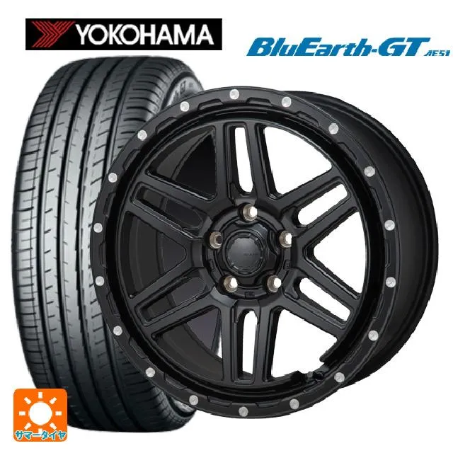 送料無料 サマータイヤホイール 4本セット 215/60R16 95H ヨコハマ ブルーアースGT AE51 ジャパン三陽 ハイブロック エルデ 16