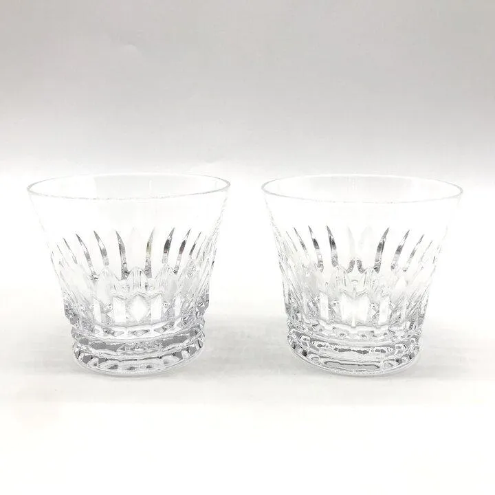 未使用 BACCARAT バカラ ティアラ ペアグラス タンブラー ロックグラス クリスタルガラス 小物 2客セット k7750