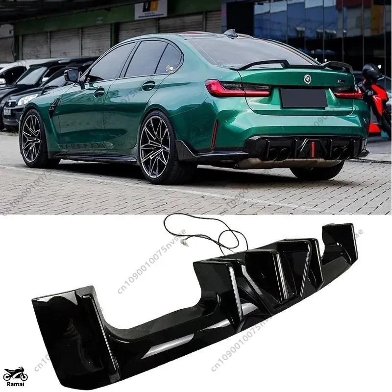 【並行輸入品】 BMW G80 M2 G82 G83 M4 21-以降 リア Valance リア ブレーキ ライト リア バンパー デュフューザー スポイラー キット カスタム パーツ