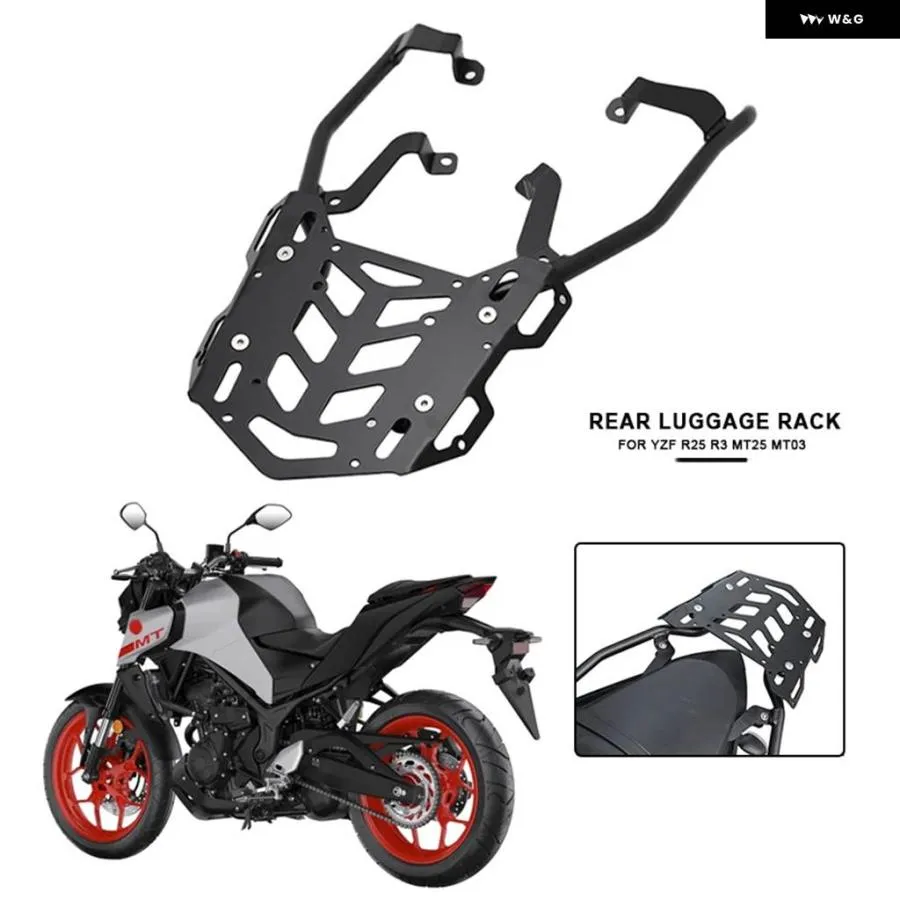 並行輸入品 ヤマハ MT25 MT03 バイク リアラゲッジラック トップケース リアラック キャリア YZF R25