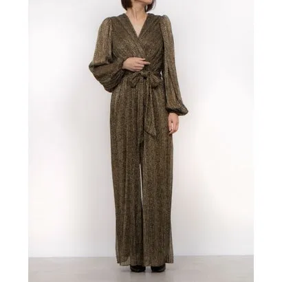 フェイズ エイト Phase Eight Alli Gold Textured Jumpsuit （Gold）
