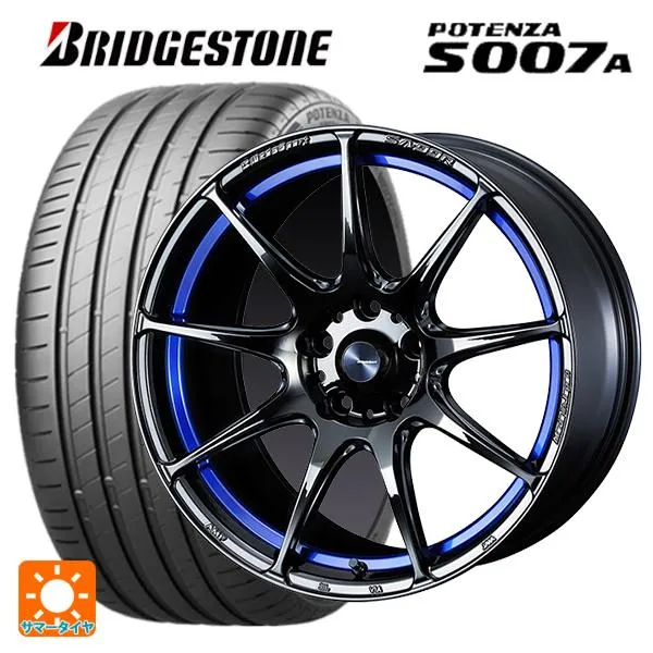 スバル レヴォーグ(VN系)用 225/45R18 95Y XL ブリヂストン ポテンザ S007A 正規品 ウェッズスポーツ SA99R