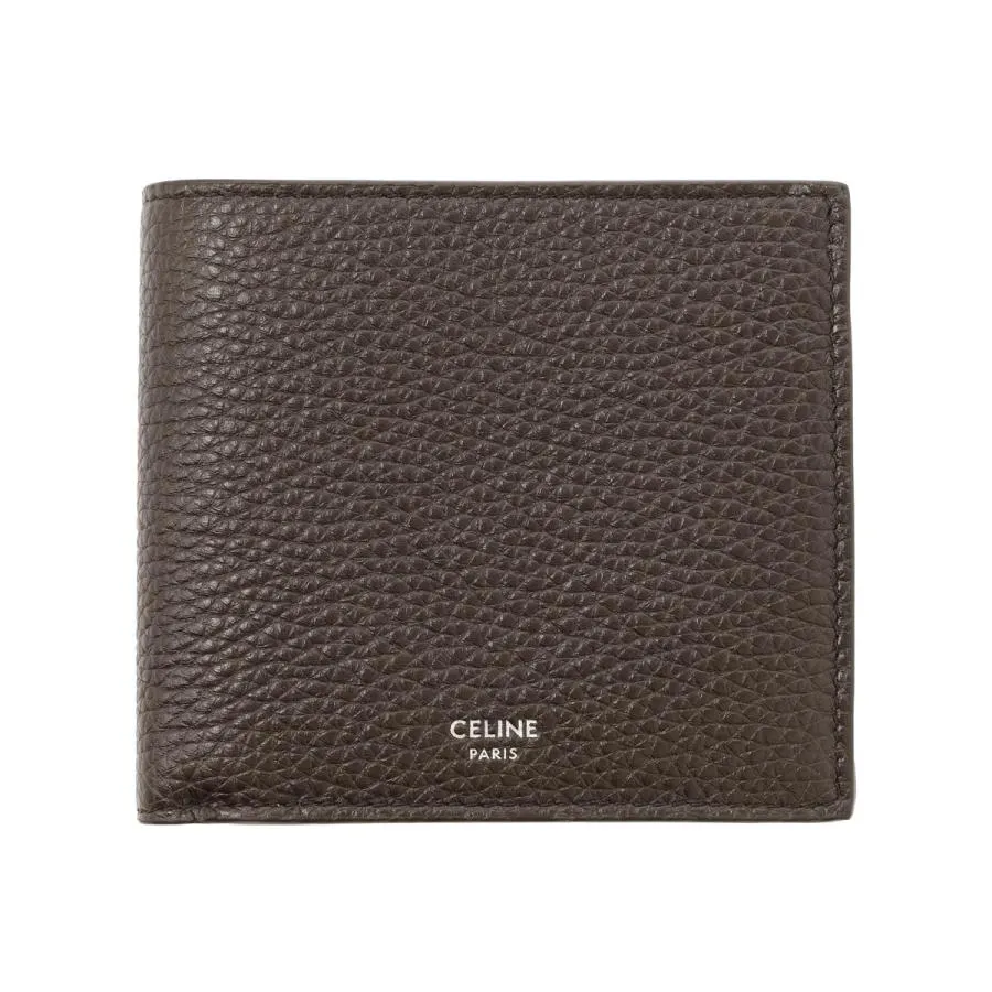 セリーヌ CELINE 2つ折り財布 小銭入れ付き BI-FOLD WALLET WITH COIN ブラウン メンズ 10c87-3gtz-19es