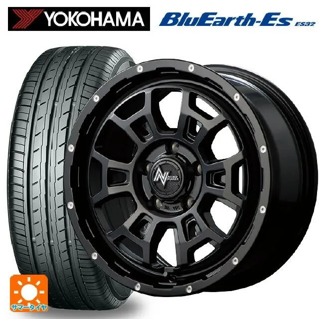 送料無料 サマータイヤホイール 4本セット 225/45R17 94V ヨコハマ ブルーアースEs ES32 エムアイディー ナイトロパワー H6 ス