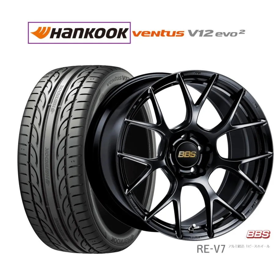サマータイヤ ホイール4本セット BBS JAPAN RE-V7 ハンコック VENTUS V12evo2 (K120) 245/35R19