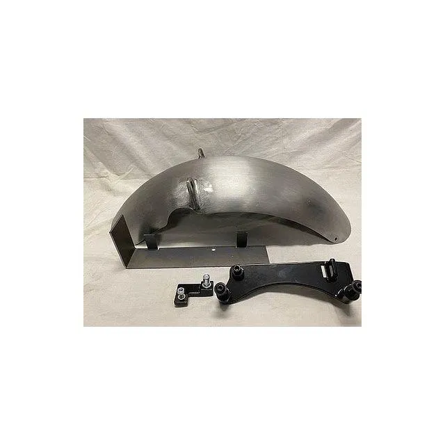 K\u0026W ソフテイル フェンダー BT CHOPPERS製 ボバースタイル極小テールライト穴開け加工済み鉄製リヤフェンダー 部品屋K\u0026W