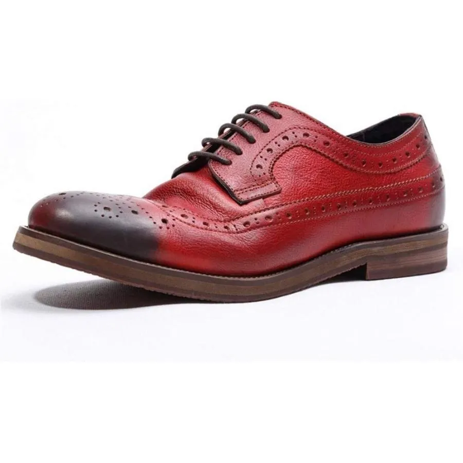 【並行輸入品】Rui Landed Brogue Oxford Shoes for Men Formal Shoes Premium Genuine