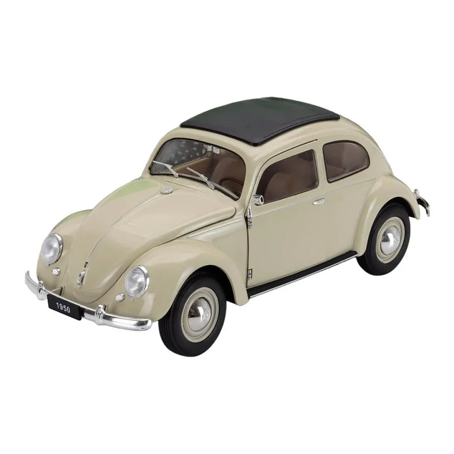 VOLKSWAGEN BEETLE CLASSIC CLOSED ROOF 1950 IVORY / WELLY 1/18 ミニカー