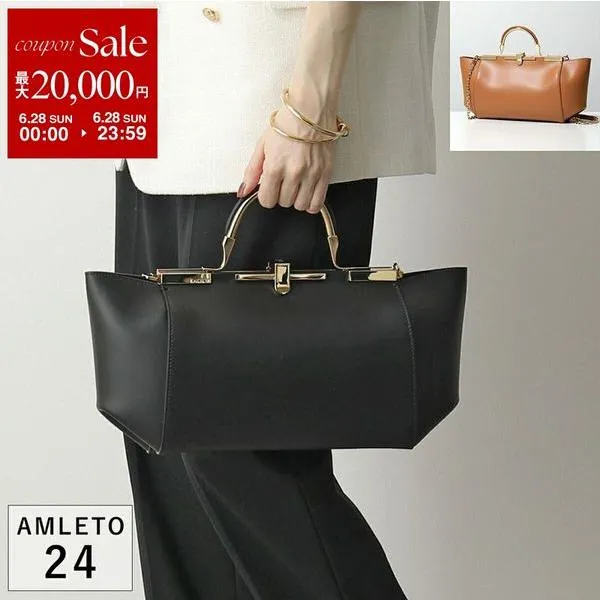 ZANCHETTI ザンケッティ  ハンドバッグ AMLETO 24 アムレット 24AM 718 レディース レザー 3WAY BAG M チェーン ショルダーバッグ クラッチ 鞄