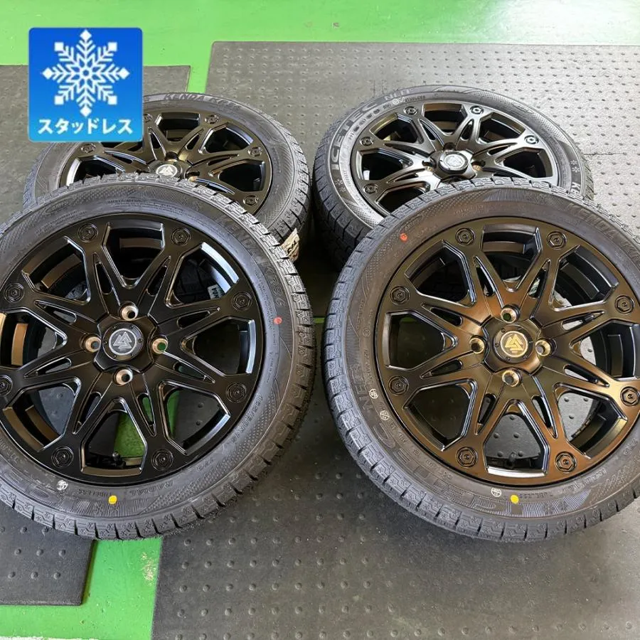 【スタッドレス】ハスラー ウェイク ハイゼットジャンボ 15インチ KENDA ケンダ KR36 165/60R15 タイヤホイールセット 4本セット MUD-X
