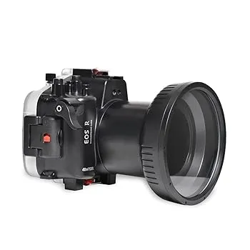 【中古】Seafrogs 40m/130フィート 水中ハウジング防水ケース Canon EOS R用 24-105mmレンズ対応 水中撮影やビデオ撮影用