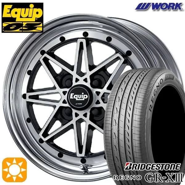 サマータイヤ ホイール4本セット 185/60R15インチ 4H100 WORK Equip ワーク エクイップ 03 BP ブリヂストン レグノGR-X3