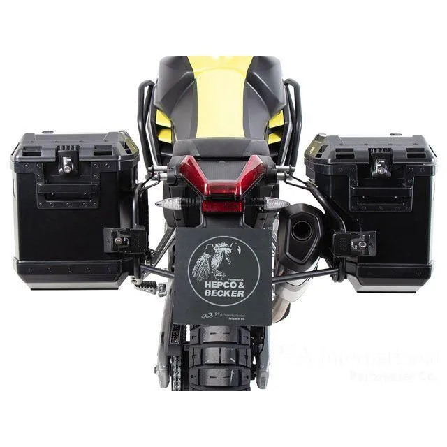 ヘプコ＆ベッカー Tuareg 660 サイドケースホルダー ＋ Xplorer（Cutout）セット（ブラック） HEPCO＆BECKER