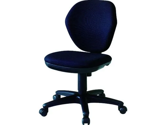 【お取り寄せ】TRUSCO オフィスチェア 黒 T-10-BK 肘なし 布張りチェア オフィスチェア オフィス家具
