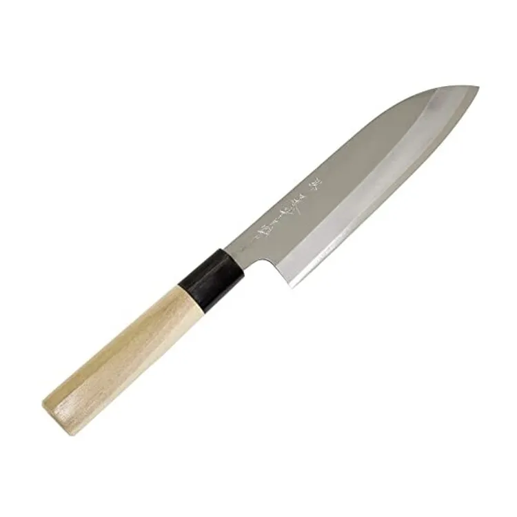 堺源吉 堺一文字吉國 日本製 三徳 包丁 180mm 白二鋼 木柄 堺の包丁【ダイキチ】